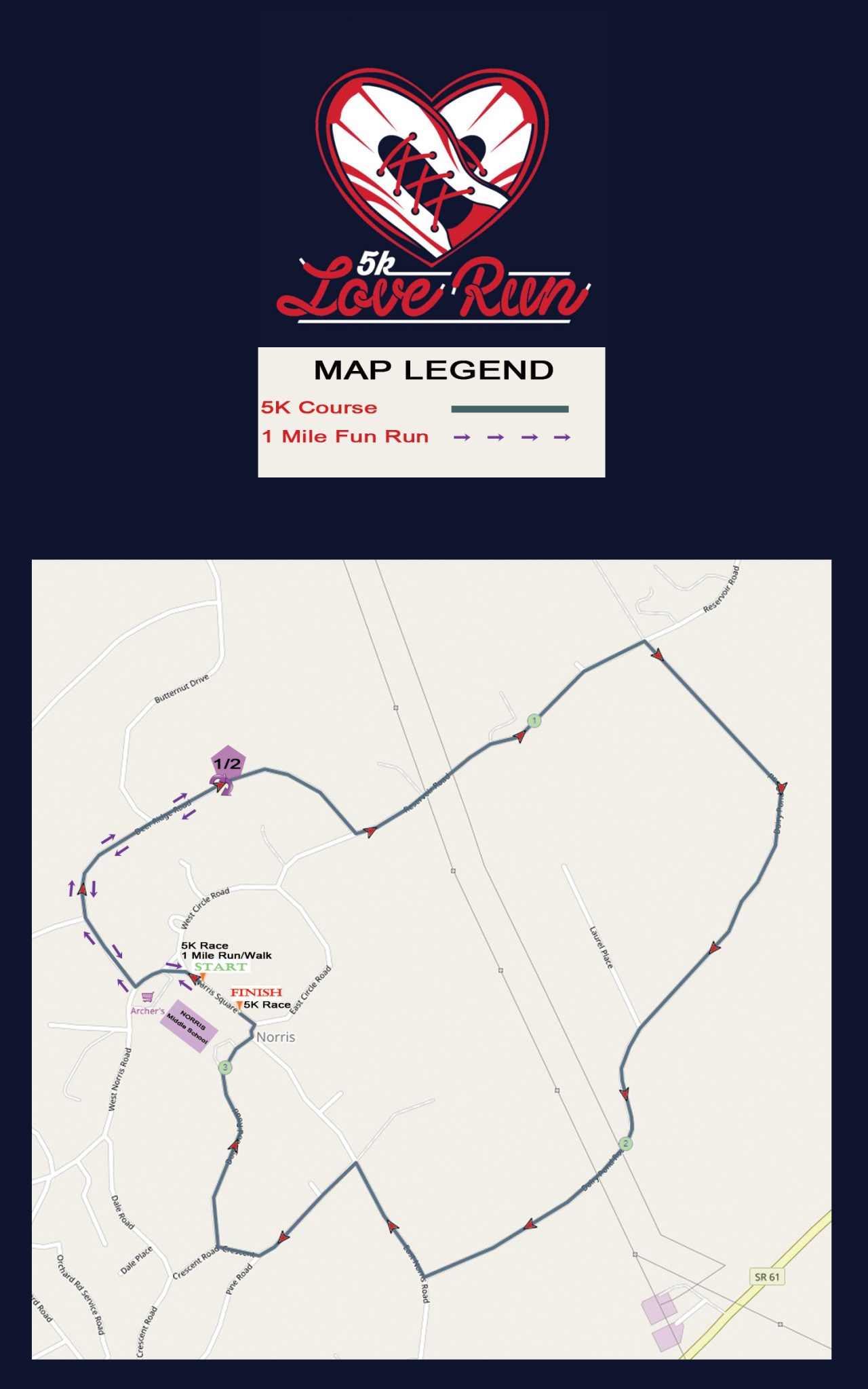Love Run 5k 2024 Child Advocacy Center of Anderson County